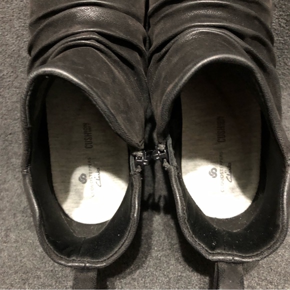 Cloudsteppers by Clarks Sillian Gemma Black Ankle Boots Women’s Booties Size 6.5 - Picture 7 of 10